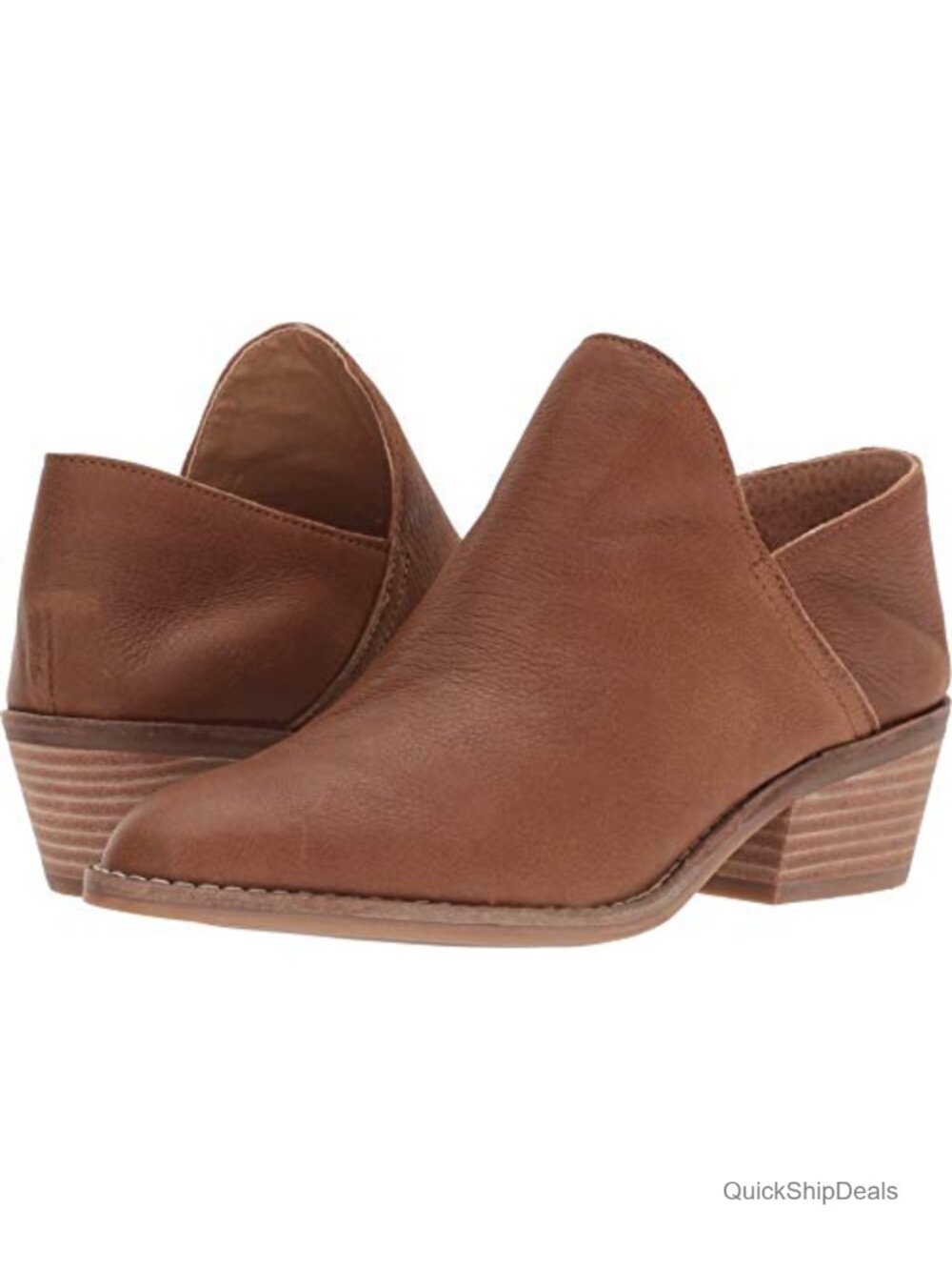 Convertible Ankle Booties Suede Leather Fold-Down Heel